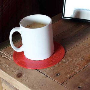 Tenura Anti-slip onderzetter rood rond 14 cm