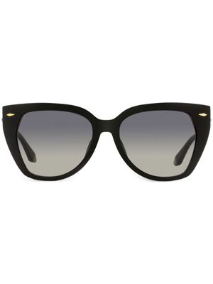 Longines lunettes de soleil à monture papillon - Noir