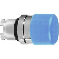 Schneider Electric ZB4BC64 ZB4BC64 Terugstelbaar (Ø) 22 mm Zonder markering Chroom, Blauw 1 stuk(s)