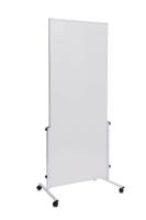 Maul Mobiel whiteboard MAULsolid easy2move (b x h) 1000 mm x 1800 mm Wit Kunststof coating Aan beide zijden te gebruiken, Incl. wielen - thumbnail