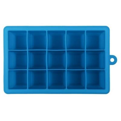 15 rasters DIY grote ijs kubus schimmel vierkante vorm siliconen ijs lade fruit ijs maker (hemelsblauw)