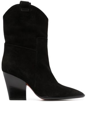 Santoni bottines Western 90 mm - Noir