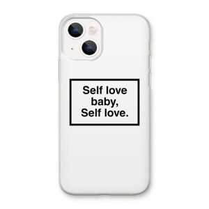Self love: iPhone 13 mini Transparant Hoesje