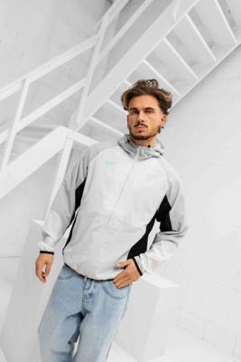 Nike Strike+ Water Repellent Trainingsjack Heren Wit - Maat S - Kleur: Lichtgrijs | Soccerfanshop