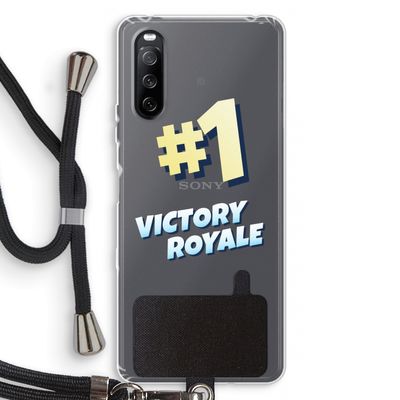 Victory Royale: Sony Sony Xperia 10 III Transparant Hoesje met koord