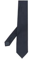 Zegna cravate à design texturé - Bleu