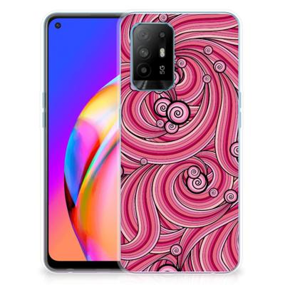 OPPO A94 5G | Reno5 Z | Hoesje maken | Swirl Pink