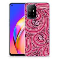 OPPO A94 5G | Reno5 Z | Hoesje maken | Swirl Pink