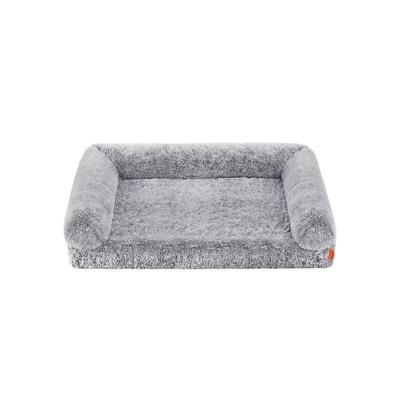 FluffyHug hondenmand met afneembare hoes, XXL-formaat (122 x 85 x 24 cm) / Ombré-Grau