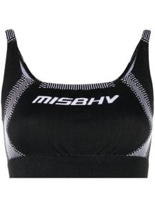 MISBHV haut crop à logo imprimé - Noir