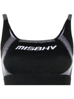 MISBHV haut crop à logo imprimé - Noir