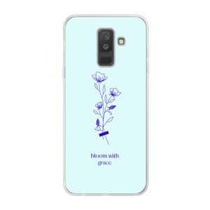 Bloom with grace: Samsung Galaxy A6 Plus (2018) Transparant Hoesje