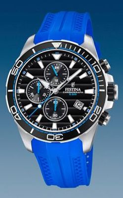Horlogeband Festina F20370-5 Silicoon Blauw 23mm