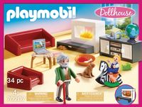 Playmobil Dollhouse Huiskamer met Openhaard 70207 - thumbnail