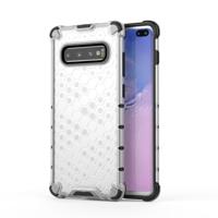 Honingraat schokbestendig PC + TPU Case voor Galaxy S10 PLUS (transparant)