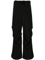 MM6 Maison Margiela pantalon ample à lien de resserrage - Noir