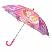 Roze kinder paraplu van Disney prinsessen 65 cm   - - thumbnail