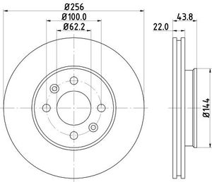 Remschijf 8DD355117981