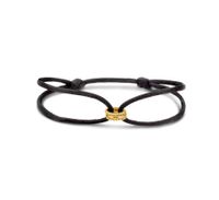 Armband Ringetjes 9 mm satijn-geelgoud 13-26 cm