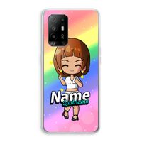 Chibi Maker vrouw: Oppo A94 5G Transparant Hoesje