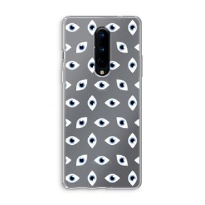 Eyes pattern: OnePlus 8 Transparant Hoesje