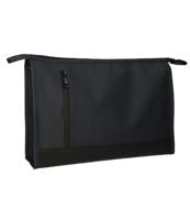 Traveller Toilettas rubberen bodem zwart 35x24cm