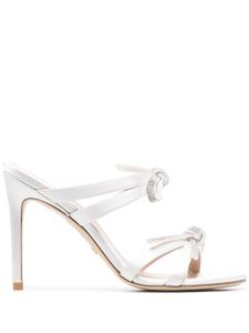 Stuart Weitzman sandales à détail de nœud 100 mm - Blanc