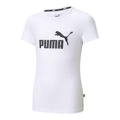 T-Shirt met Korte Mouwen voor kinderen Puma ESS Logo Tee Wit - Maat: 13-14 Jaar