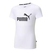 T-Shirt met Korte Mouwen voor kinderen Puma ESS Logo Tee Wit - Maat: 13-14 Jaar