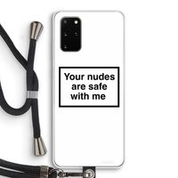 Safe with me: Samsung Galaxy S20 Plus Transparant Hoesje met koord