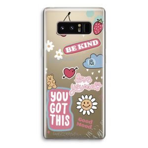 Positivity: Samsung Galaxy Note 8 Transparant Hoesje