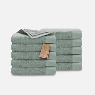 Walra Remade Cotton Handdoeken 60 x 110 cm - 550 gr/m² - Jade - 10 stuks