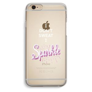 Sparkle quote: iPhone 6 / 6S Transparant Hoesje