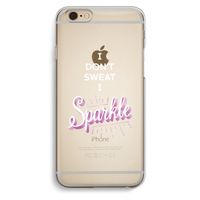 Sparkle quote: iPhone 6 / 6S Transparant Hoesje