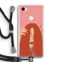 Woke up like this: Pixel 3 Transparant Hoesje met koord