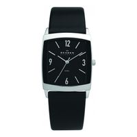 Horlogeband Skagen 691LSLB Leder Zwart 23mm