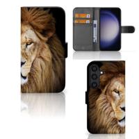 Samsung Galaxy S24 | Telefoonhoesje | Met pasjeshouder | Leeuw