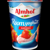 Almhof Roomyoghurt Aardbei 500 g bij Jumbo