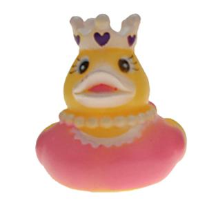 Rubber badeendje prinses - roze - badkamer fun artikelen - size 5 cm - kunststof