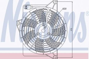 Ventilator, condensator airconditioning 85371