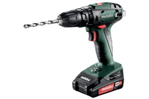 Metabo SB 18 Accu-klopboormachine Incl. 2 accus, Incl. accessoires