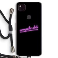 Vice Black: Pixel 4a 5G Transparant Hoesje met koord