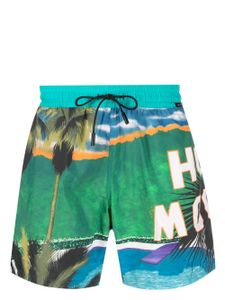 ETRO short de bain à imprimé graphique - Bleu