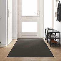 Deurmat Antraciet en Zwart 120 x 350 cm Polypropyleen en vinyl