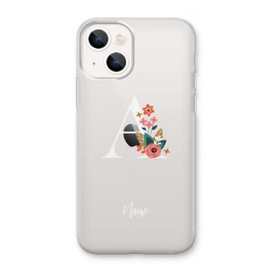 Pink Bouquet: iPhone 13 mini Transparant Hoesje