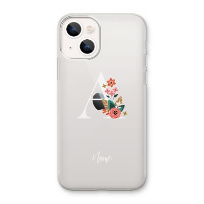 Pink Bouquet: iPhone 13 mini Transparant Hoesje