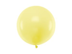 Grote Ballon 60 cm Pastel Licht Geel
