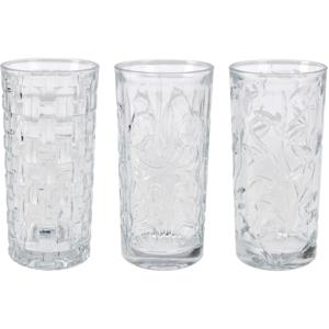 Waterglazen - 3x - 380 ml - longdrinkglazen - vaatwasserbestendig