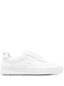 Filling Pieces baskets en cuir - Blanc