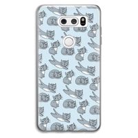 Poezen: LG V30 Transparant Hoesje Poezen: LG V30 Transparant Hoesje